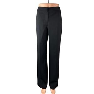 Nipon Boutique Kate Classic Fit Womens Black High Rise Straight Trousers Pants 4